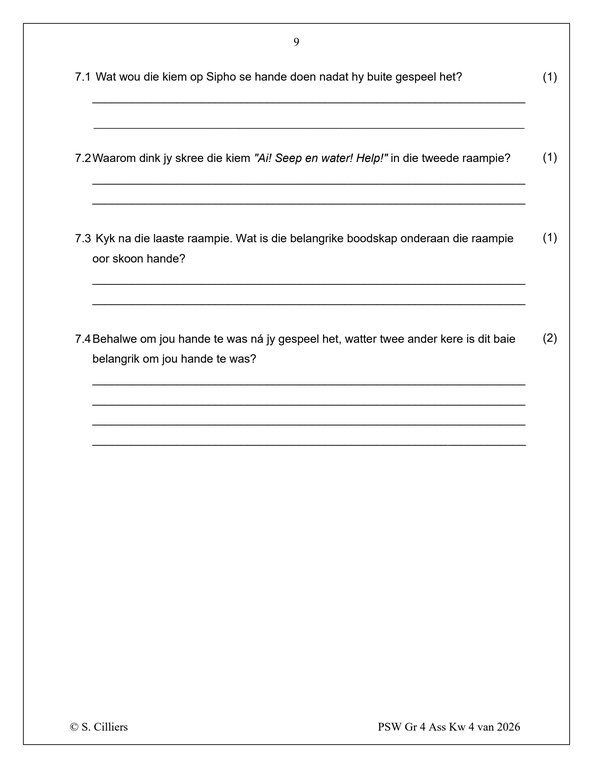 Lewensvaardighede (PSW) Gr. 4 Assesseringstaak 2026 Kwartaal 4 - Image 5