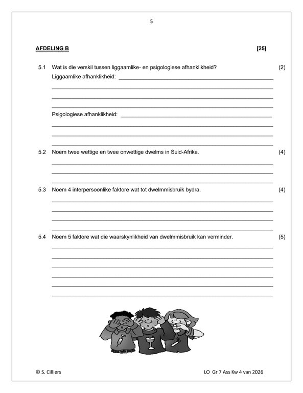 Lewensvaardighede (PSW) Gr. 7 Assesseringstaak 2026 Kwartaal 4 - Image 3