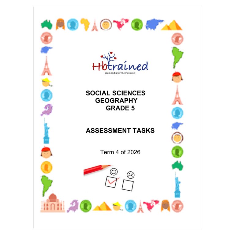 Social Sciences Geography Gr. 5 Assessment Task 2026 Term 4