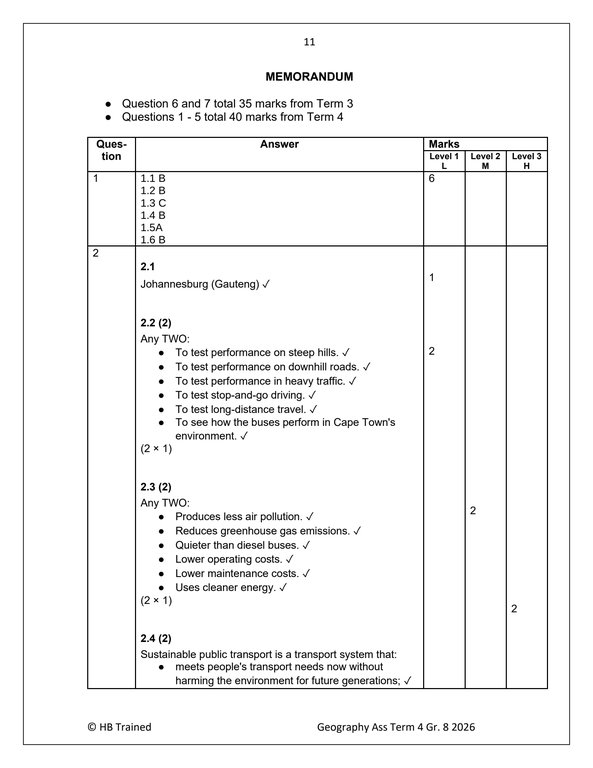 Social Sciences Geography Gr. 8 Assessment Task 2026 Term 4 - Image 4