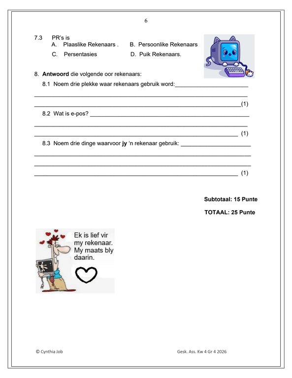Sosiale Wetenskap Geskiedenis Gr. 4 Assesseringstaak 2026 Kwartaal 4 - Image 5