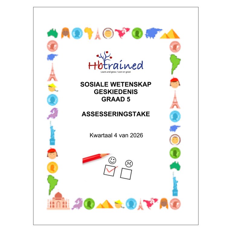 Sosiale Wetenskap Geskiedenis Gr. 5 Assesseringstaak 2026 Kwartaal 4