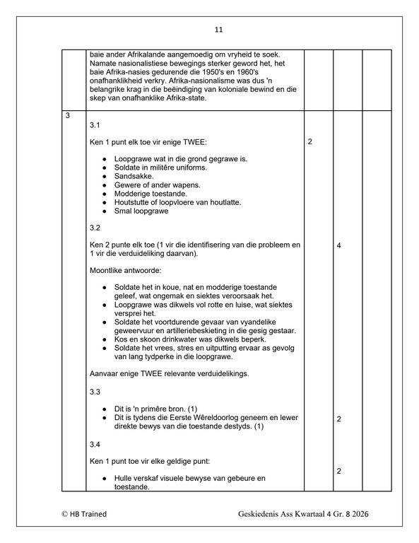 Sosiale Wetenskap Geskiedenis Gr. 8 Assesseringstaak 2026 Kwartaal 4 - Image 4