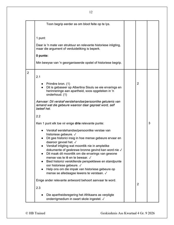 Sosiale Wetenskap Geskiedenis Gr. 9 Assesseringstaak 2026 Kwartaal 4 - Image 4