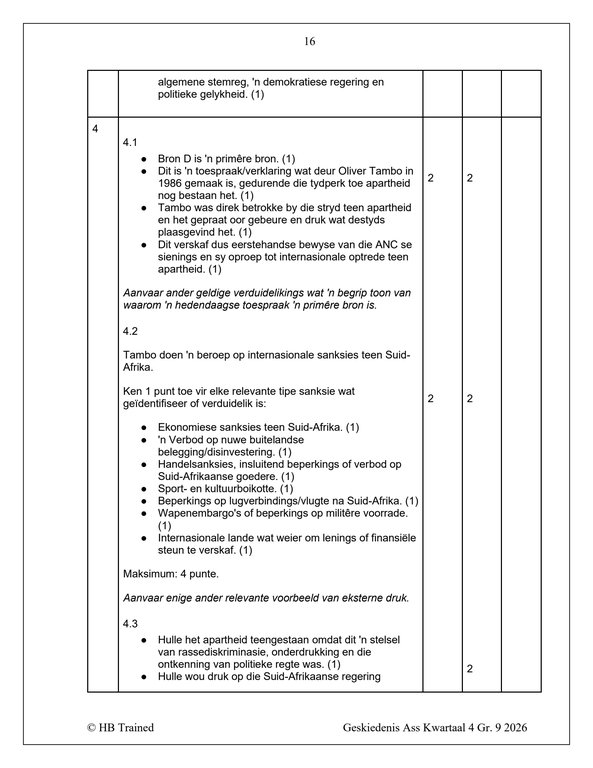 Sosiale Wetenskap Geskiedenis Gr. 9 Assesseringstaak 2026 Kwartaal 4 - Image 5