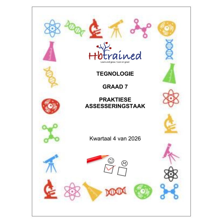 Tegnologie Gr. 7 Assesseringstaak 2026 Kwartaal 4