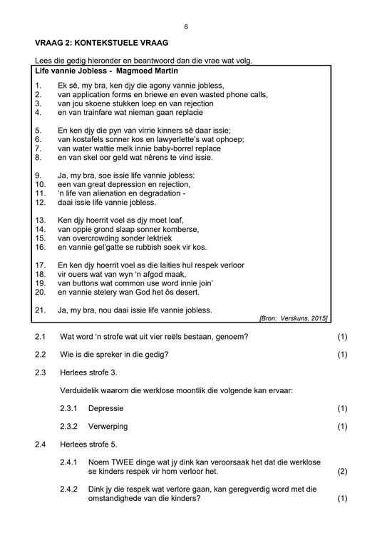 Afrikaans Huistaal Gr. 10 Assesseringstaak 2026 Kwartaal 4 Vraestel 2 - Image 3