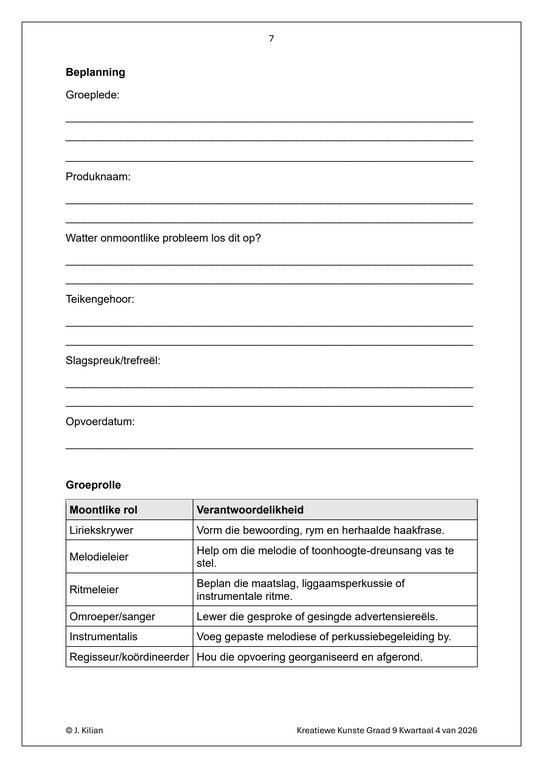 Musiek Gr. 9 Assesseringstaak 2026 Kwartaal 4 - Image 3