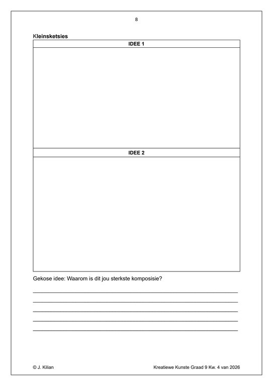 Visuele Kuns Gr. 9 Assesseringstaak 2026 Kwartaal 4 - Image 4